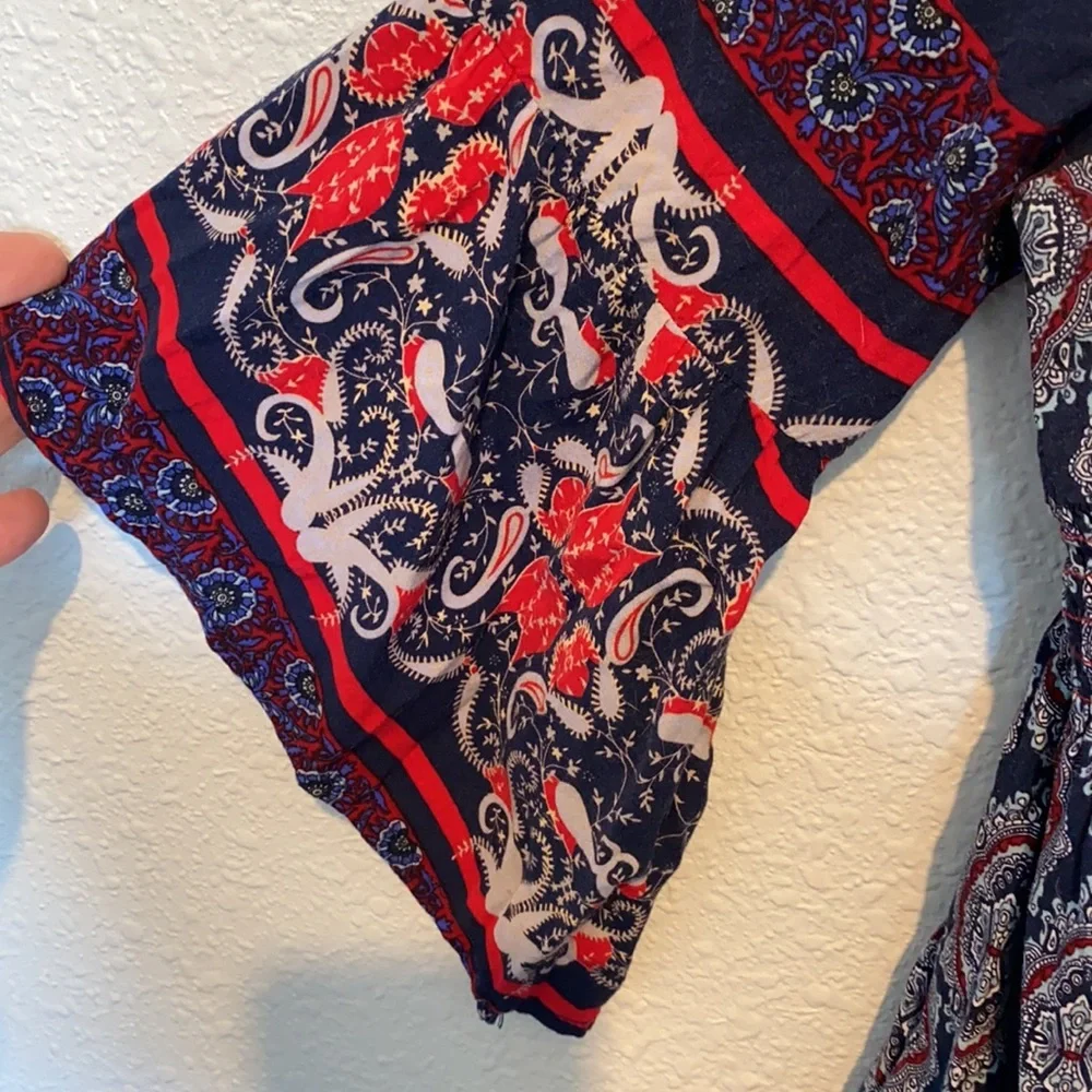 💜💜 Umgee Boho Paisley Spring Dress Size M